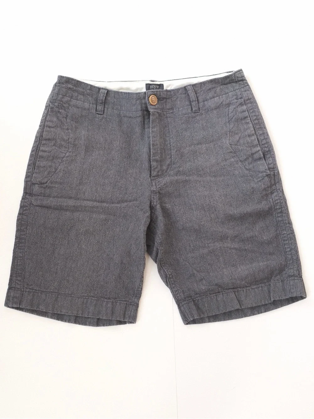 Jcrew Blue Linen Cotton Beach Shorts - Size Mens 29W